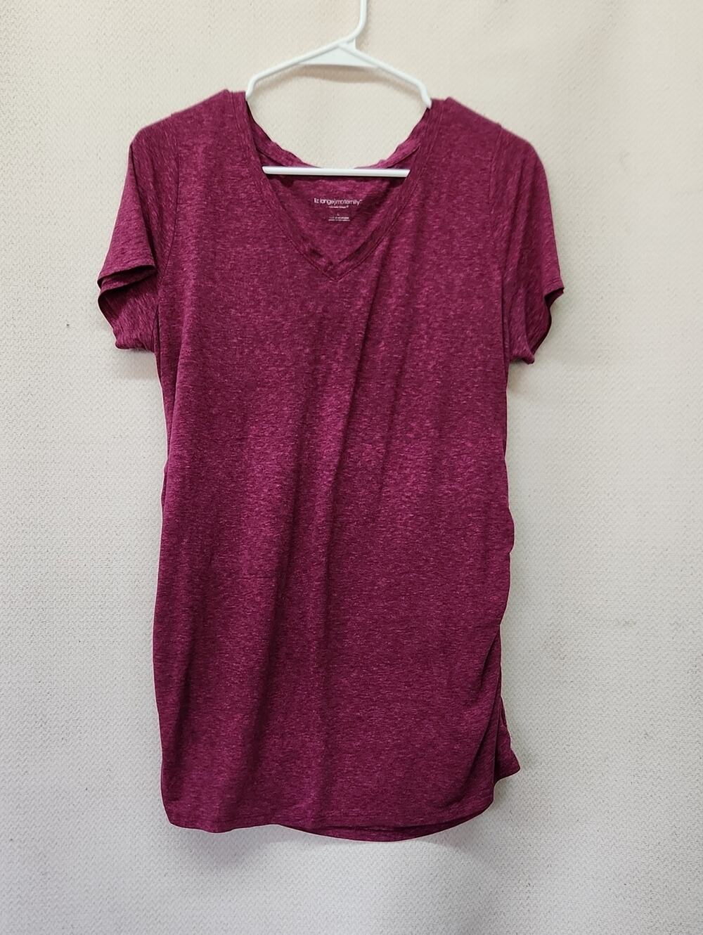 Target Short Sleeve V-Neck Tee - Plum
